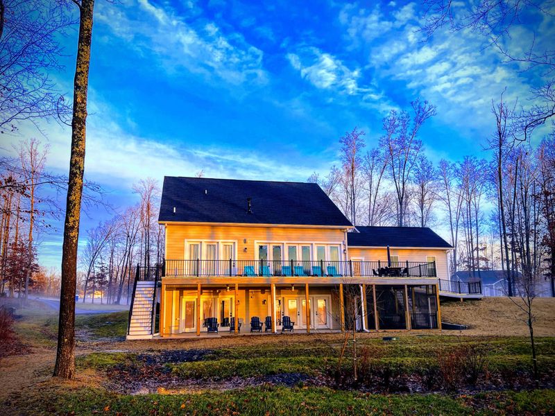 Relax and enjoy the blue water views from our huge new deck!