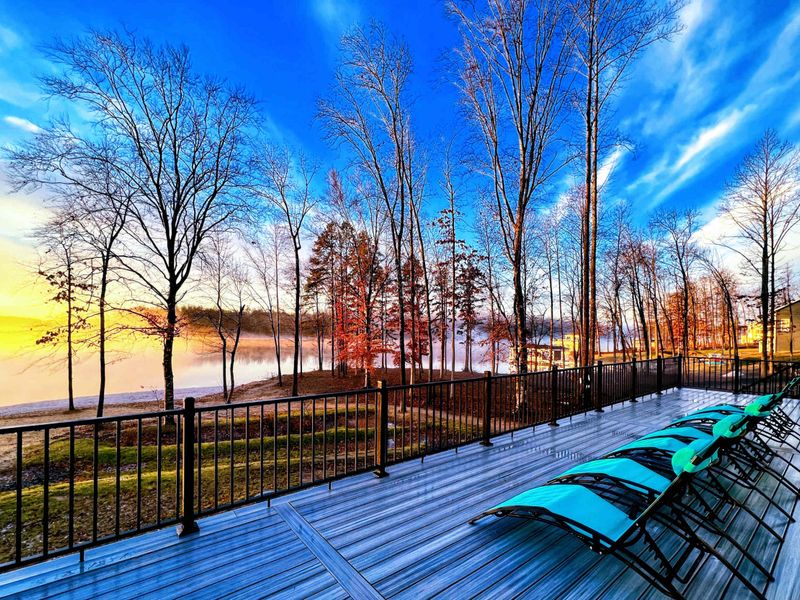 Enjoy an amazing sunrise from our new massive deck!