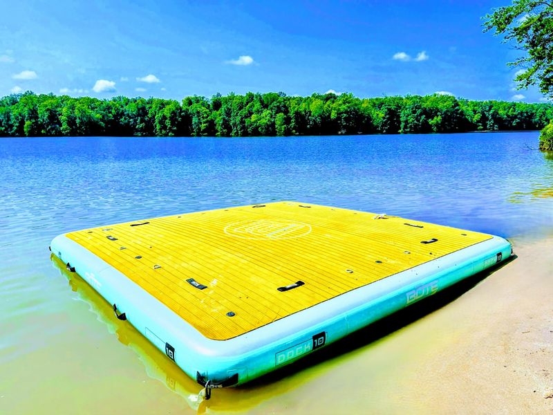 120 Foot Private Beach! You will love the 160+ feet of lakefront shoreline with a gently sloped naturally sandy lake bottom, and warm freshwater.
