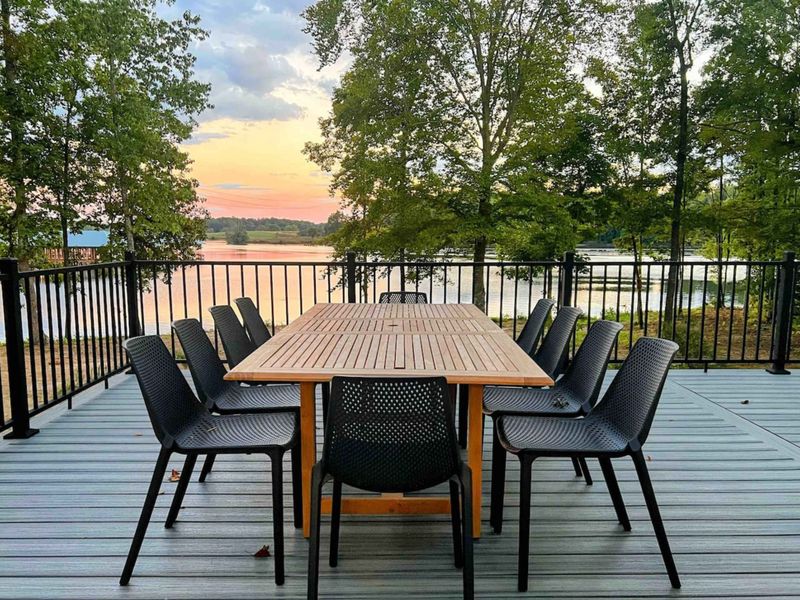 Enjoy an amazing sunset from our new massive deck!