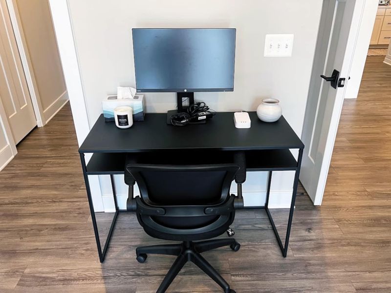 Great for remote work with a dedicated workspace in the Primary Suite with a surge protector, ergonomic chair, and monitor. Our High Speed internet provides you with the flexibility to get some work done or hop on a quick video call.