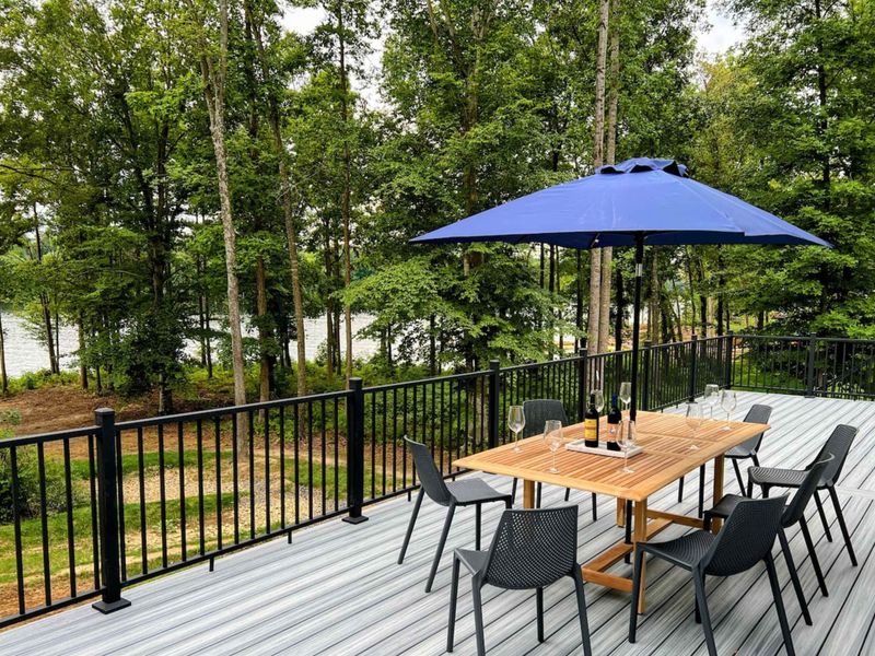 Celebrate a special occasion with a delicious meal or bottle of bubbly on our new massive deck with a breathtaking view!