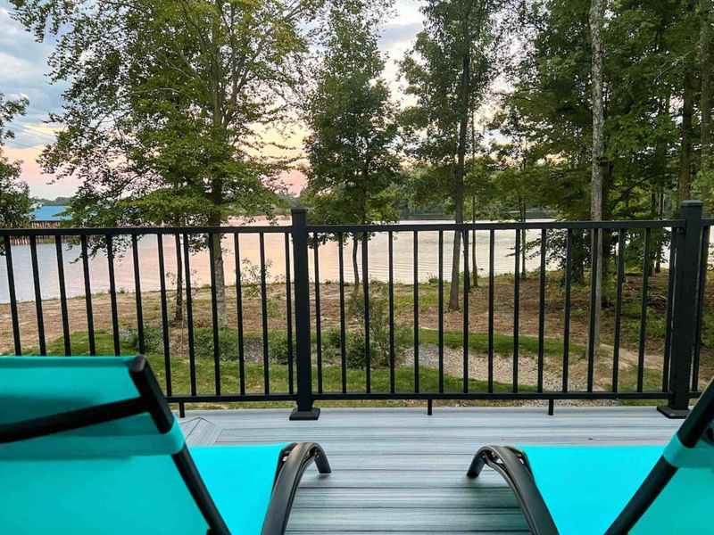Enjoy an amazing sunset from our new massive deck!