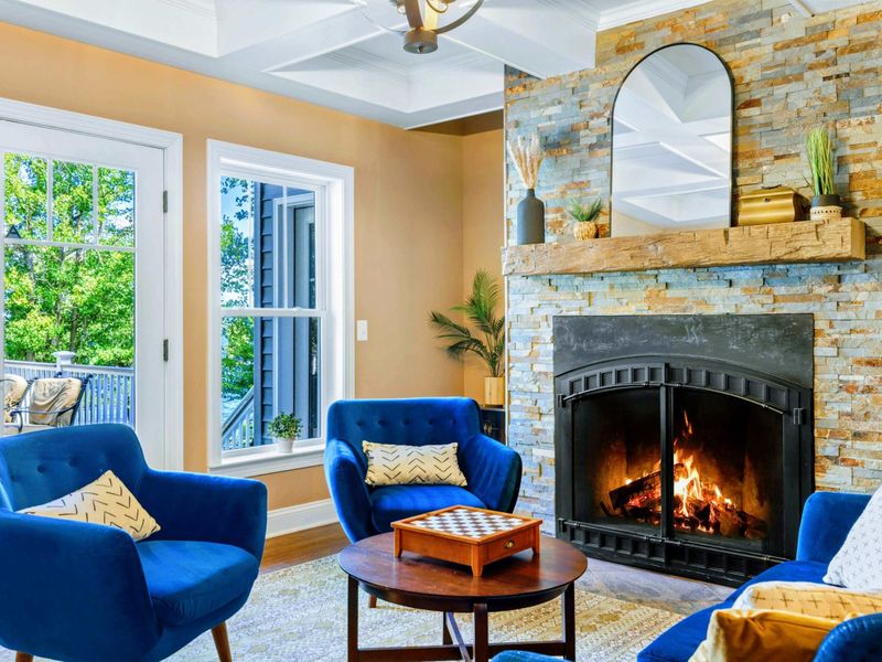 Enjoy lakeside views with easy access to the deck.