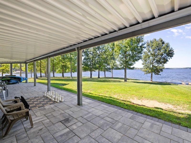 If it gets too hot, enjoy the shade and comfy chairs on the patio.