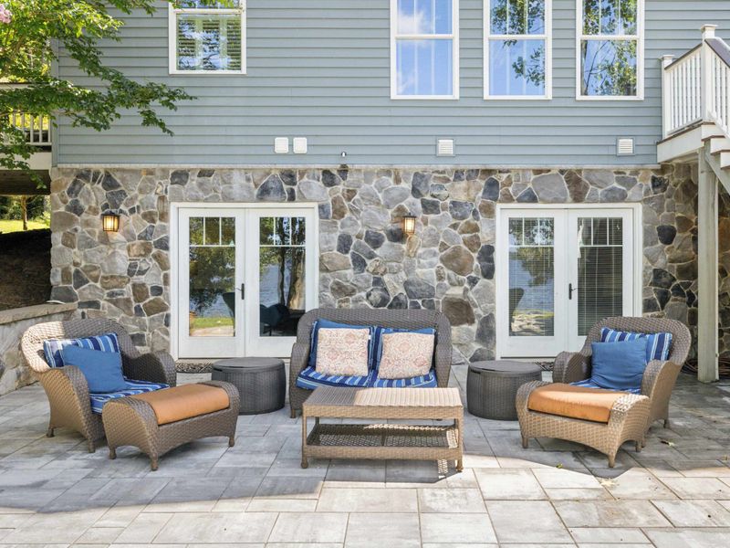 If it gets too hot, enjoy the shade and comfy chairs on the patio.