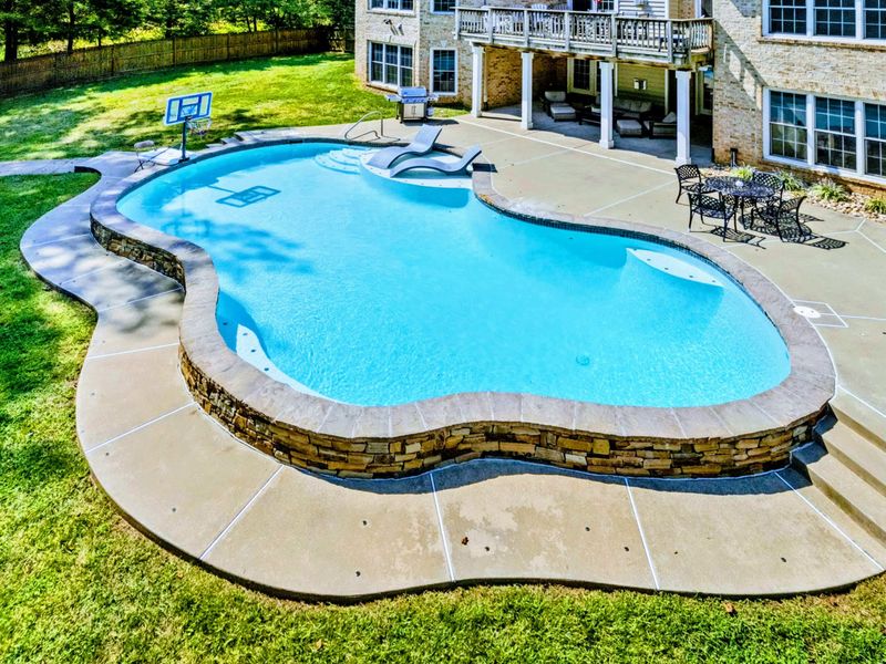 Pool - A basketball hoop at one end and loungers all around make this pool the center of the action.