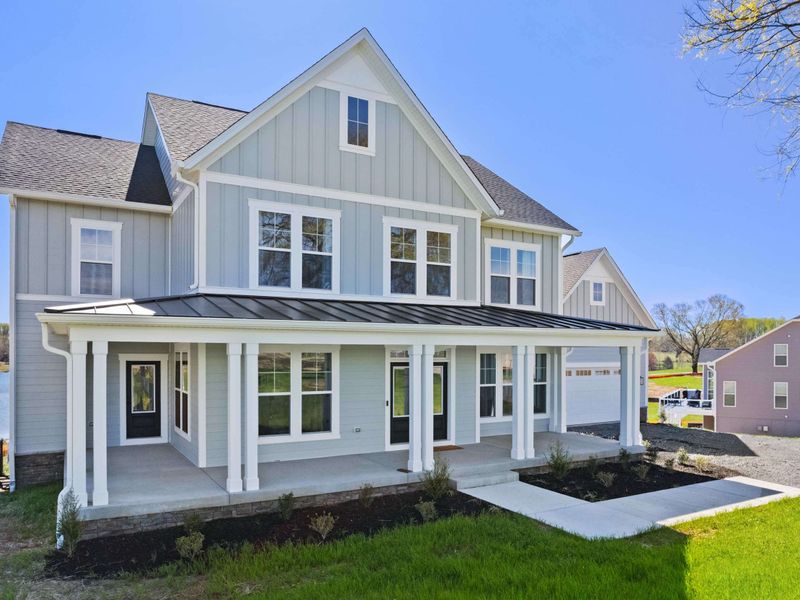 Exterior - A closer look at the front porch and entry, where the stay begins and ends each day.