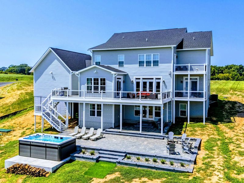 Backyard - Front elevation of the home with a clean approach from the road and plenty of room to park.