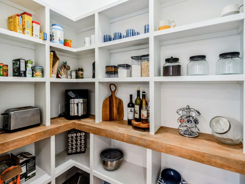 Kitchen walk in pantry.