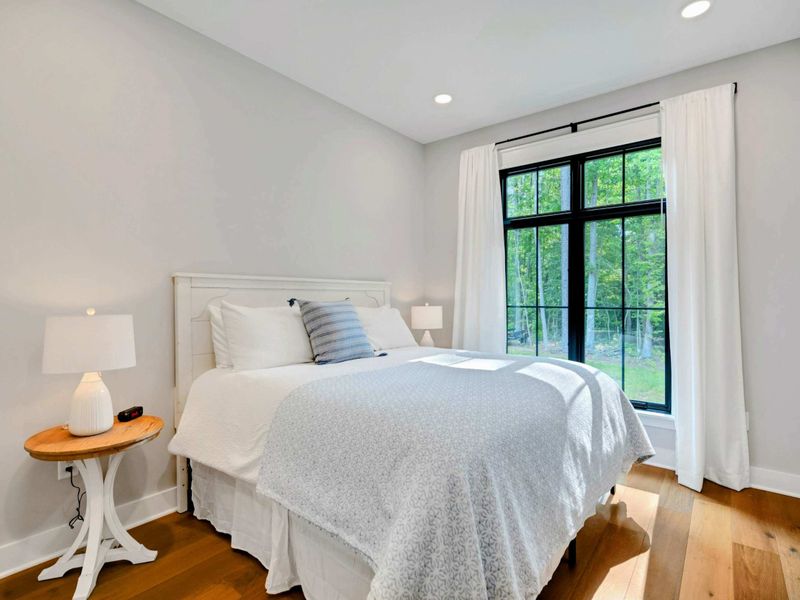 King Bedroom Suite on Main Level with jack and jill style bathroom.