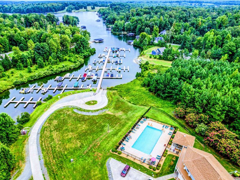Main Common Area - Boat slips, a ramp, and the pool all in one place, the hub for launching the day or winding it down lakeside.