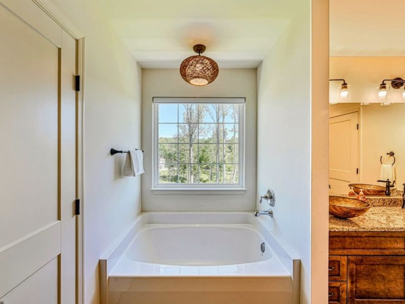 Primary Bath - The soaking tub with the lake view. The actual reason you booked the primary.