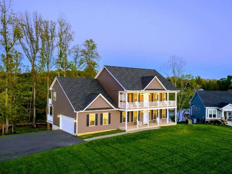 Front Approach - The long driveway, mature trees, the first views as you pull up.