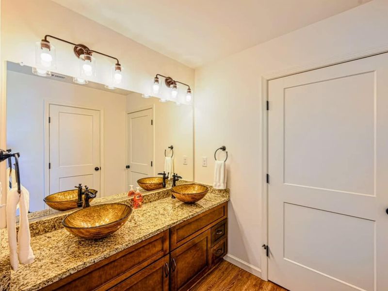 Primary Bath - Dual vessel sinks, soaking tub with a view, a walk-in shower built like a spa.