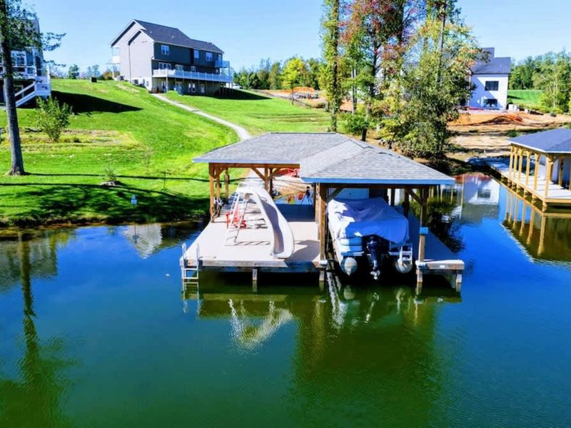Boathouse Slide - The reason the kids will ask when you're coming back. Straight from the dock into the lake.