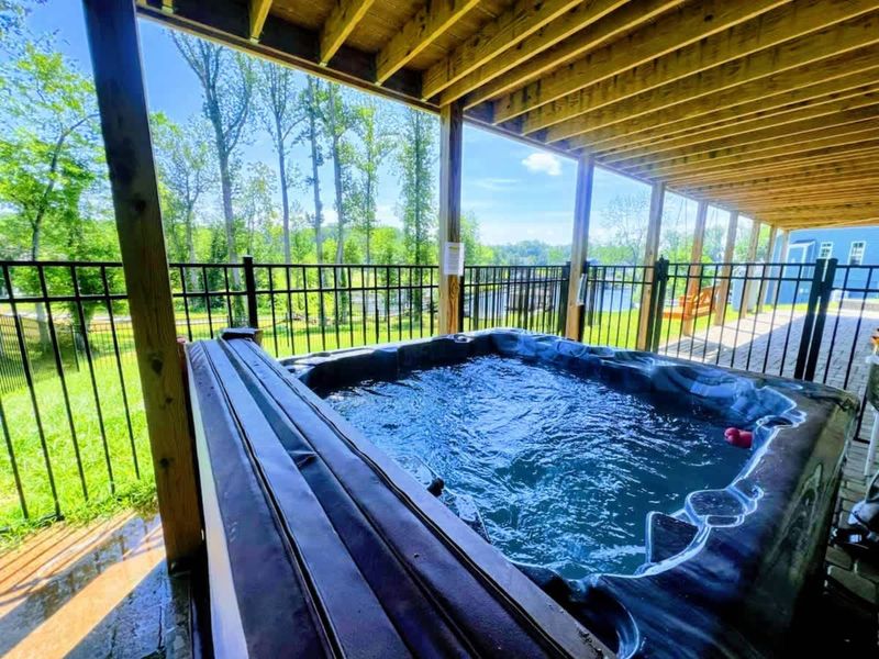 Hot Tub - Newly installed and just steps from the lake. The day's reward.