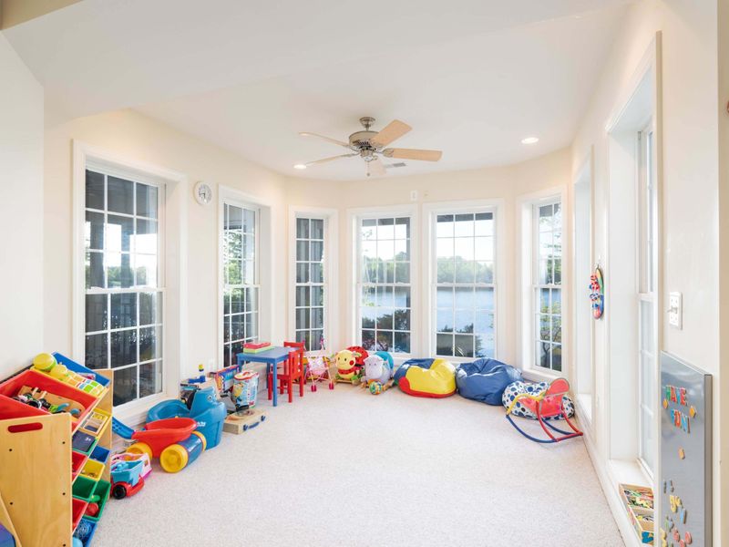 The greatest playroom ever!! SO many toys, puzzles, ball pit, books, blocks, race track and more! Fun for all ages! Disinfected after every stay!