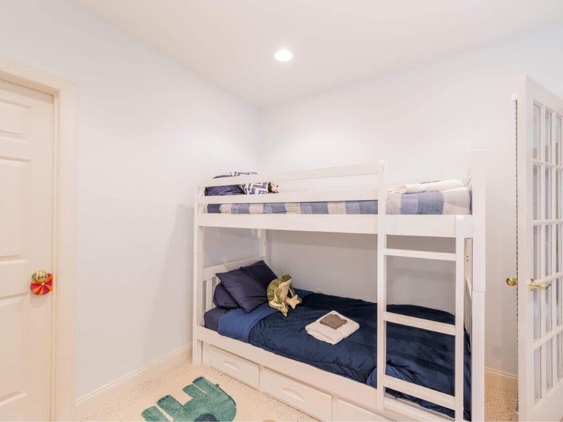 We love making our home a place where kids feel special and have a blast! They will love staying in the bunk room and waking up to their toys right out in the playroom and swing set right outside!