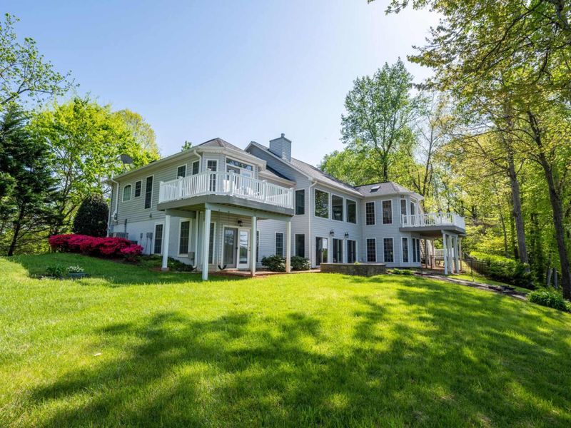 A great view of the back of the property