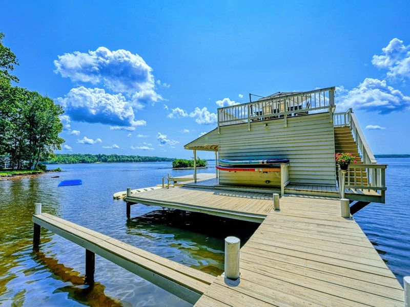 Dock: A large 2-story dock extending into pristine Lake Anna waters, perfect for sunsets, fun, and relaxation.