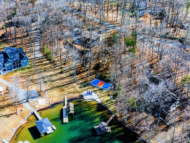 Scenic Lake Anna – Each aerial shot captures the breathtaking beauty of this private lakeside escape.