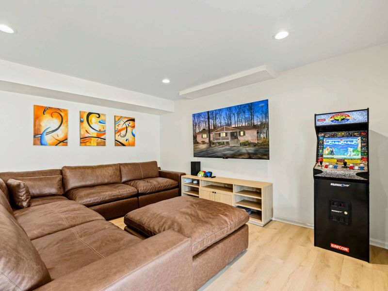 Movie & Chill – Cozy seating and a massive TV for the perfect movie night.