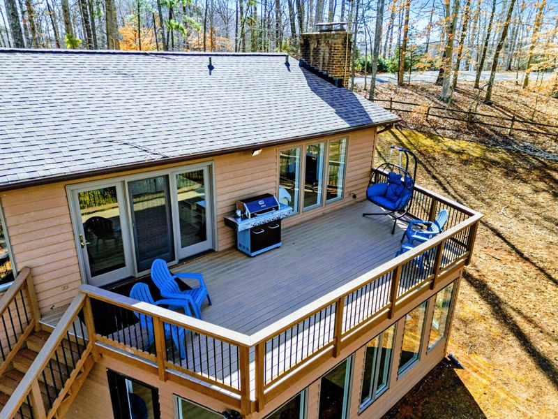 Deck Bliss – A private deck retreat overlooking the lake.