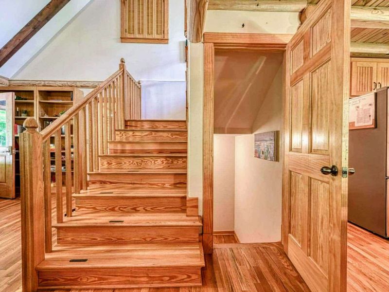 Step into the heart of this log cabin, where rustic charm meets modern comfort, and every turn invites you to explore and relax.