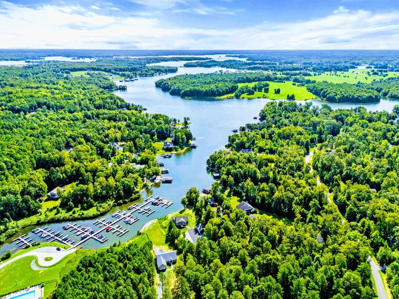 Lake Anna Views - Over 3,400 acres of clear freshwater stretch beyond the cove, ready for boating, skiing, fishing, and swimming.