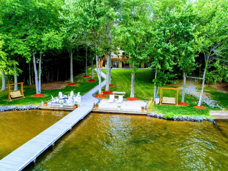 Lakeside Leisure at Peaceful Haven – Nestled among lush greenery, this tranquil spot offers a private dock, cozy seating, and direct access to Lake Anna. Ideal for relaxation and lakeside fun.
