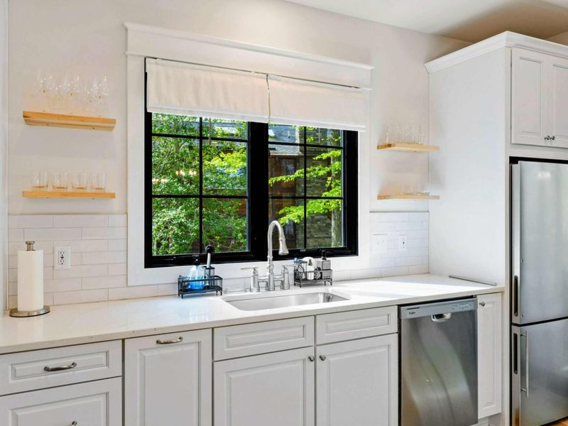 Clean, Calm, Collected – Light, order, and a view—because small tasks deserve beautiful spaces, too.