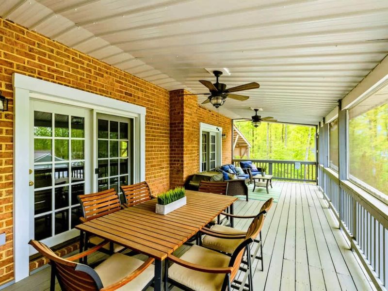 Screened In, Tucked Away – Dine without distractions, relax without interruption.