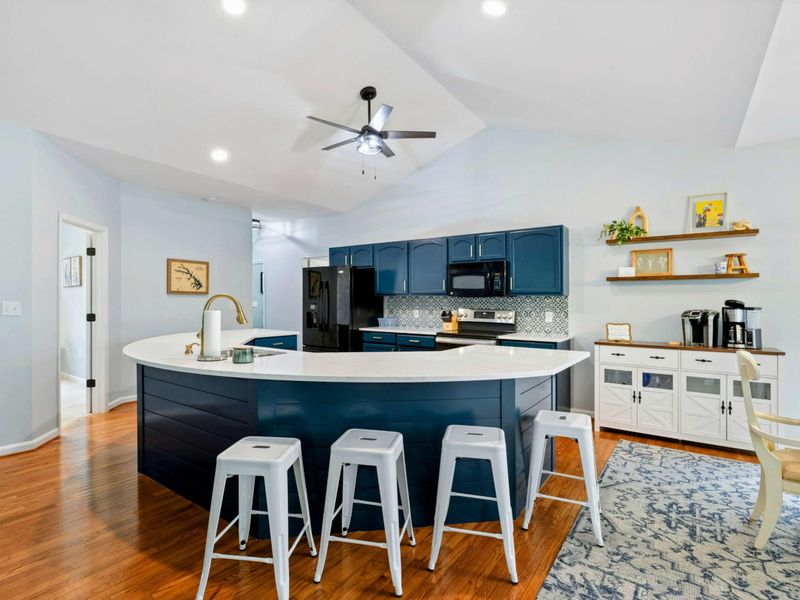 More Than Just Meals – This kitchen island doubles as your favorite gathering place—snacks, games, and lots of laughter included.
