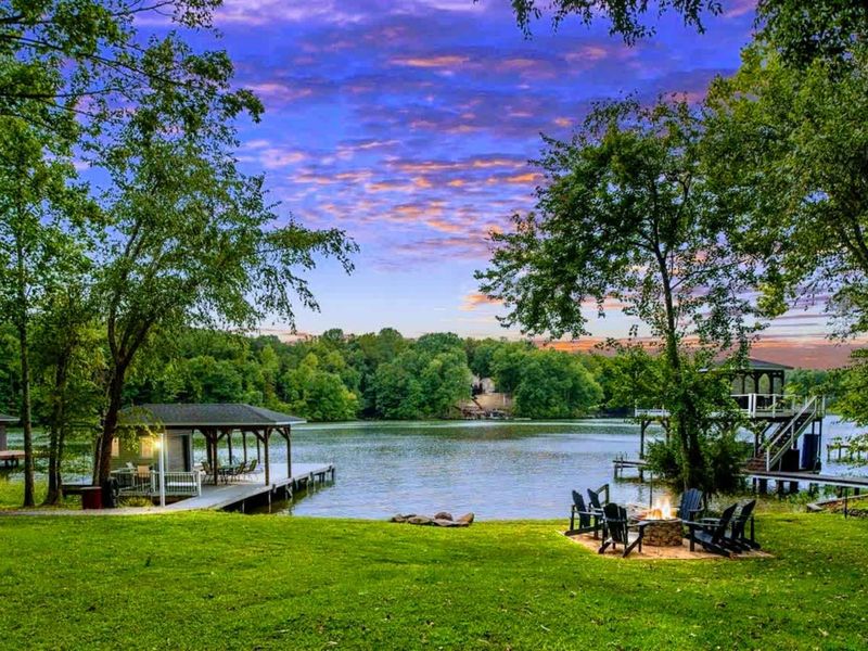 Lake Days That Linger – As the sky fades and the fire glows, this is where memories find their spark.