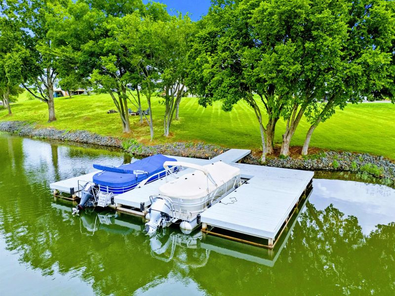 Private Dock - A two-slip dock with deep-water access (12 feet) makes launching a day on the lake effortless.