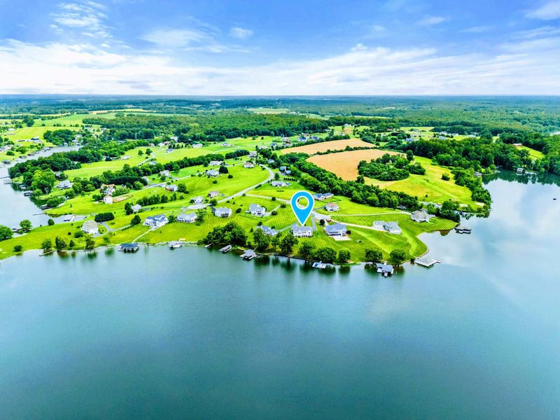 Lake Anna Setting - The property sits on a quiet point where the lake opens up, offering long water views in every direction.