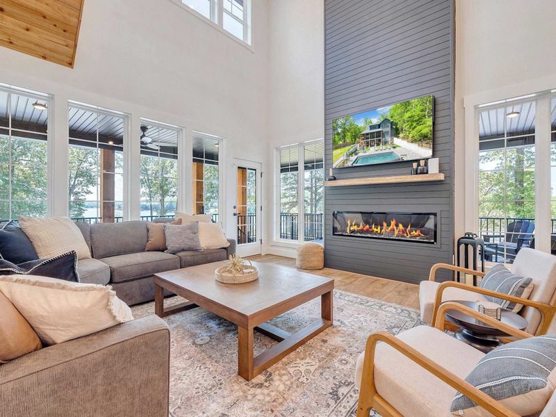 Vaulted Living room