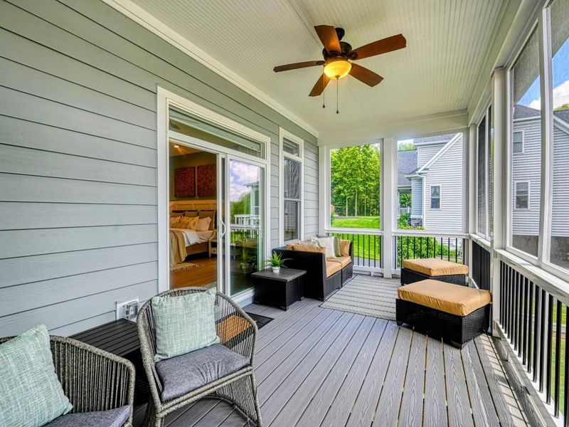 Screened-In Stillness – Fresh air, soft shade, and a calm that feels instantly restorative.