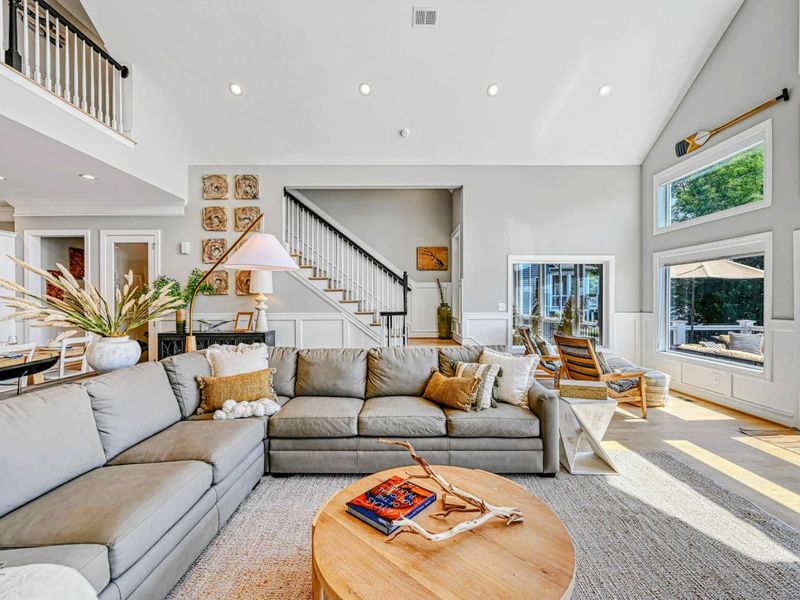 The Living Room That Fits the Whole Crew – Stretch out, put your feet up, and let vacation begin.