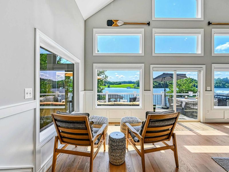 Signature Lakehouse Design – Clean lines, soaring ceilings, and a refined front-row water view.