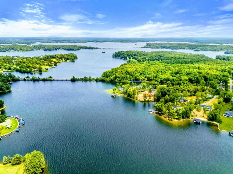 Aerial View - Open water and wooded peninsulas define the peaceful character of the Private Side of Lake Anna.