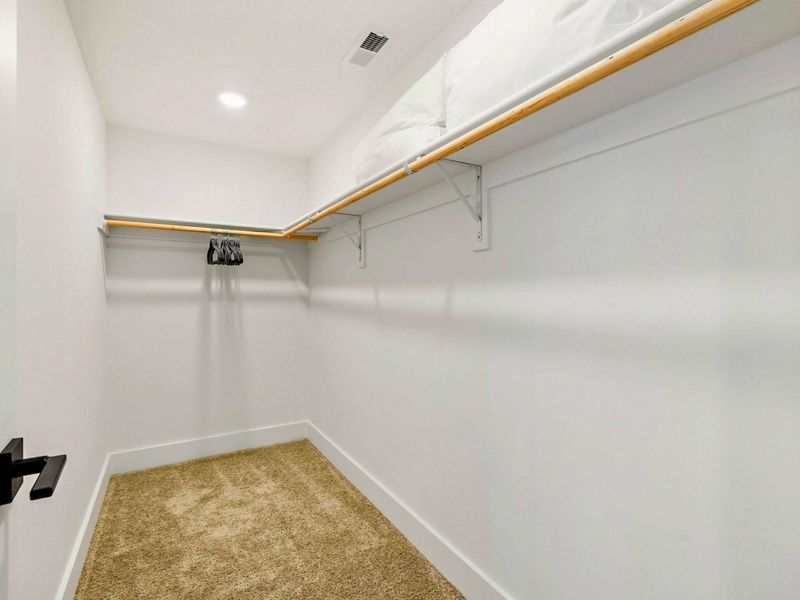 Bedroom 3 Closet - A generous walk-in closet with full-length hanging space provides plenty of room for longer stays.