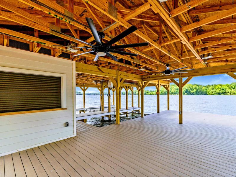 Boat Dock - A breezy spot to regroup, snack, and watch the lake stretch out in front of you.