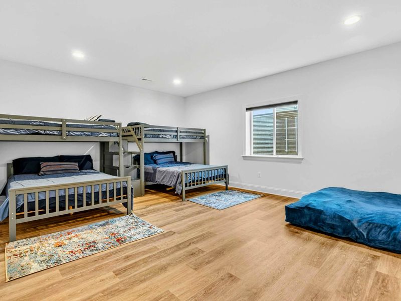 Bunk Room - Two full-over-full bunk beds and a floor lounger provide sleeping space for six, the favorite room for younger guests.