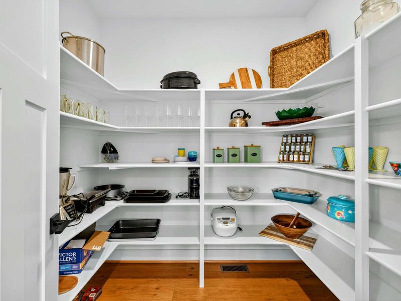 Walk-In Pantry - A spacious walk-in pantry stocked with every imaginable small appliance! Guests comment on how well stocked this pantry is! We even have an ice-cream sunday bar set!