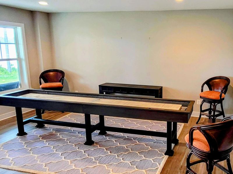 The Game Room will keep everyone happy on a rainy day.