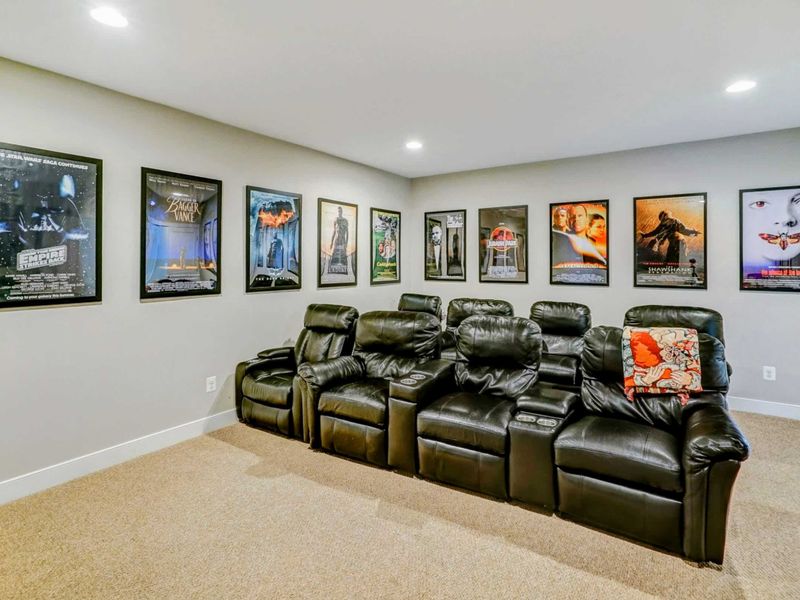 The Theater Room will keep the whole family entertained!
