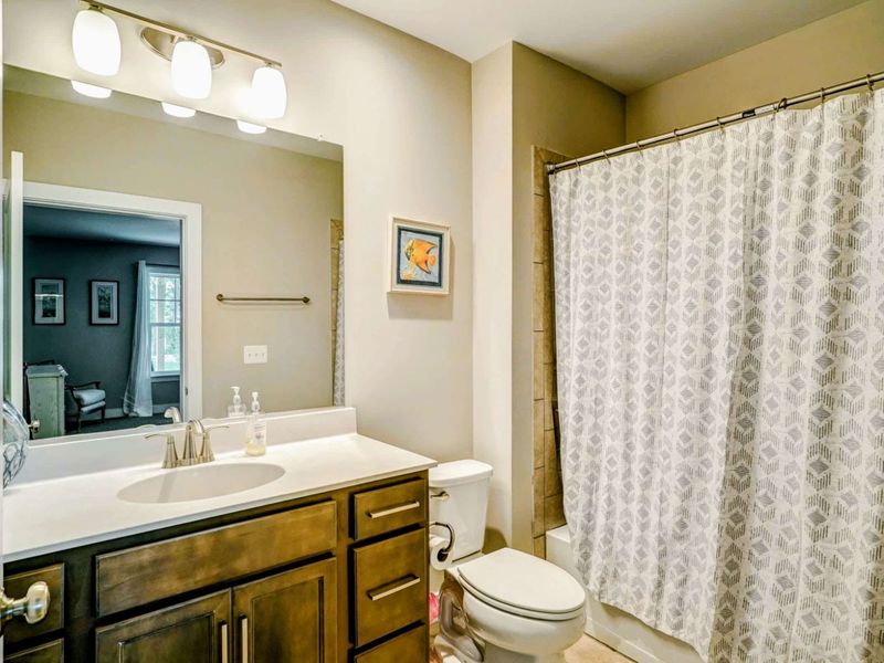 Lower Level Suite with King Bed, and bathroom with tub!