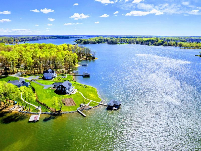 Wide View - The point, the dock, and the open water beyond: a sense of how much room this stretch of Lake Anna actually has.